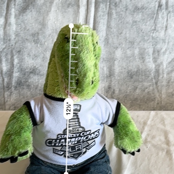 BUILD A BEAR SPINOSAURUS GREEN SPOTTED DINOSAUR 16” SOFT PLUSH - Picture 5 of 9